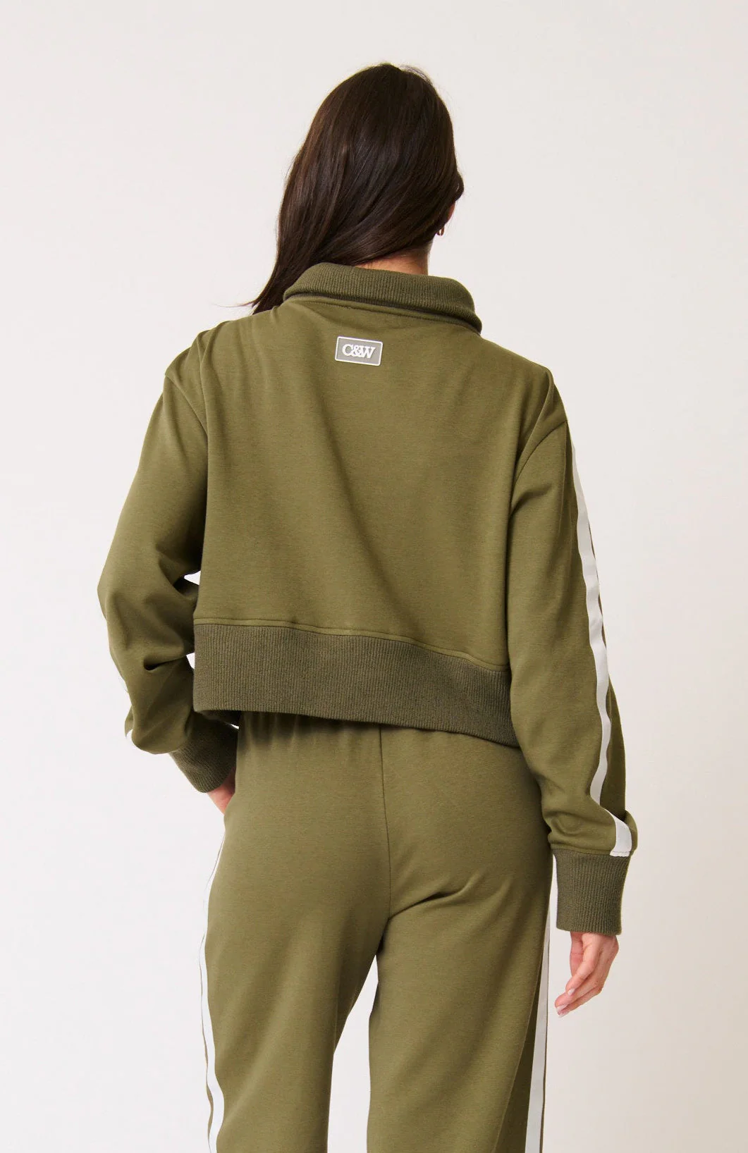 Annie Sweater - Khaki/ White - Image 5