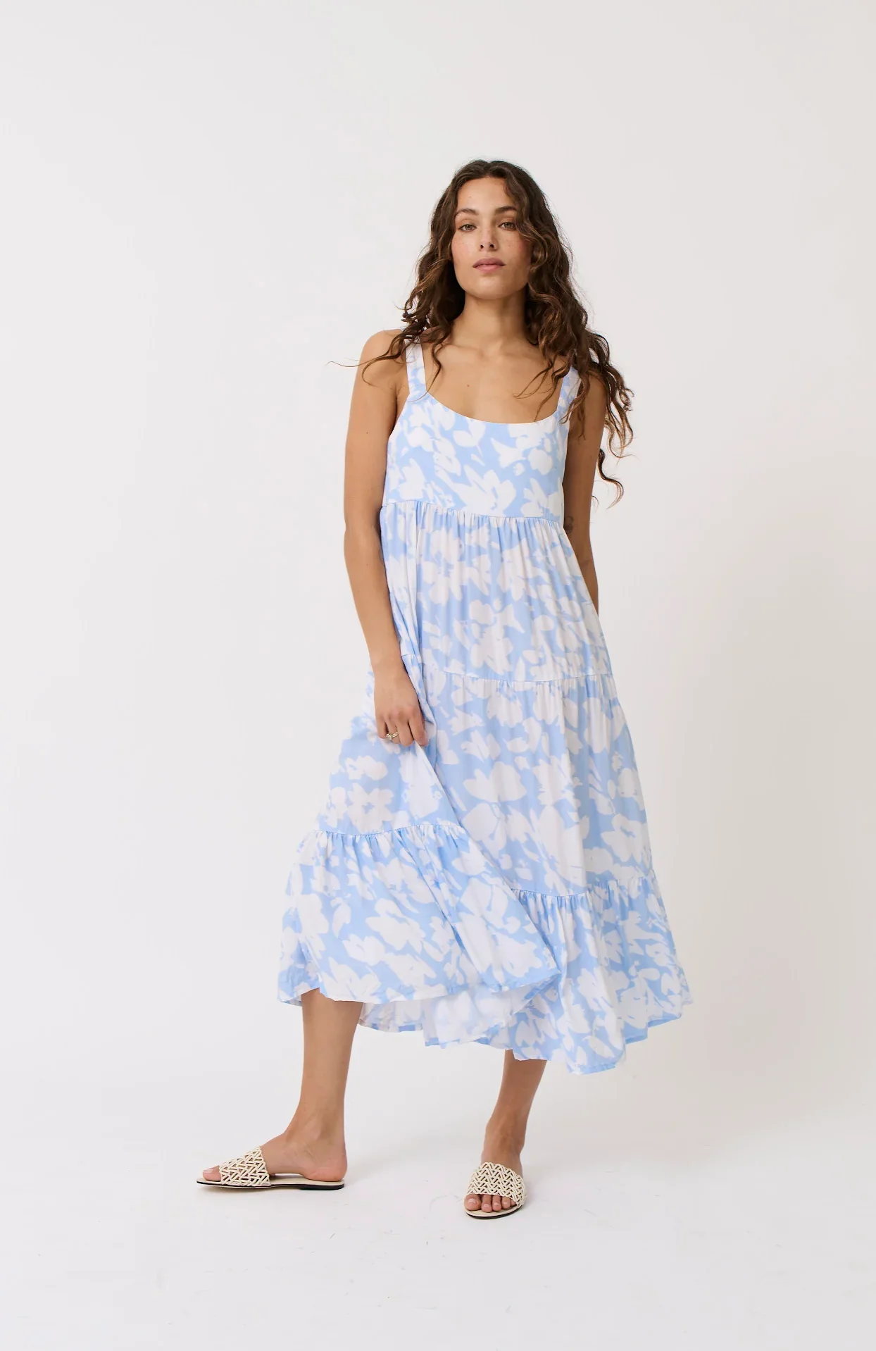 Aria Midi Dress - Floral Mist - Image 6