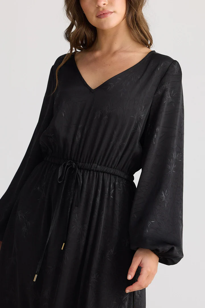 Aries Dress - Black Jacquard - Image 2