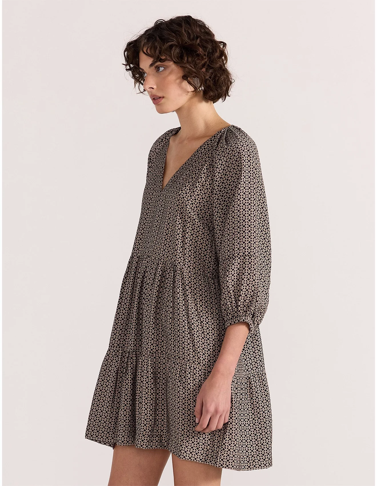 Calla Tiered Mini Dress - Image 3