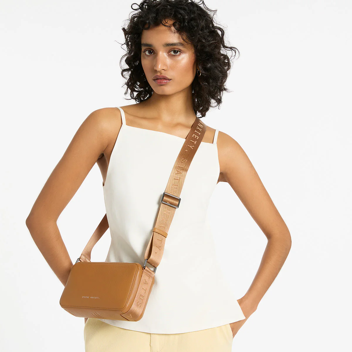 Delirium Leather Bag - Tan - Image 6