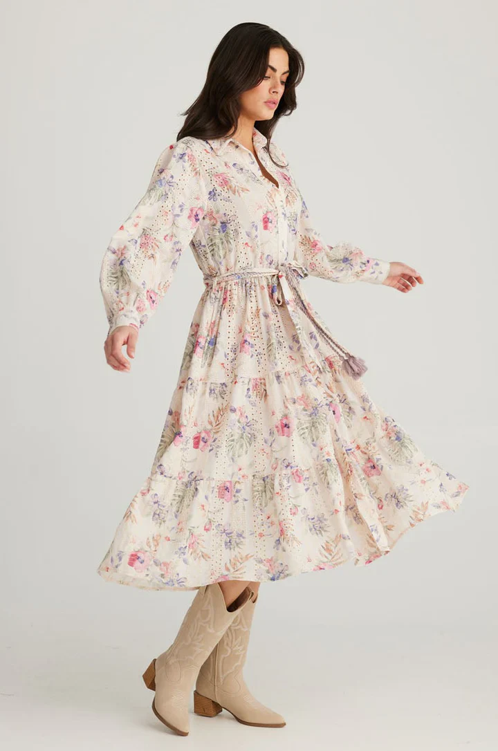Flower Child Dress - Floral Broderie - Image 2