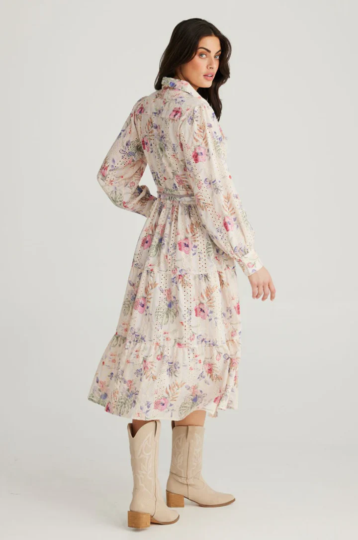 Flower Child Dress - Floral Broderie - Image 3