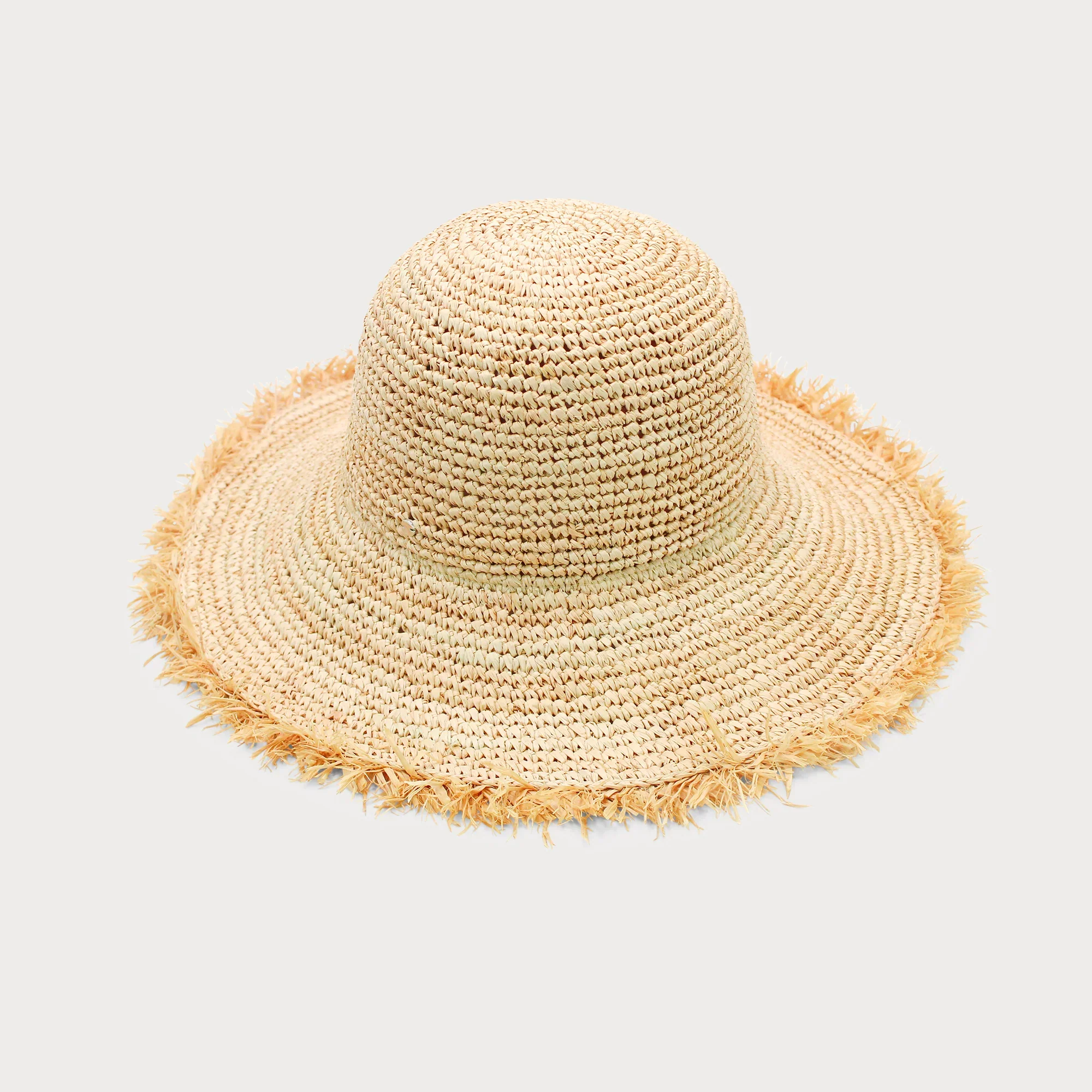 Indra Crochet Bucket Hat in Natural - Image 2