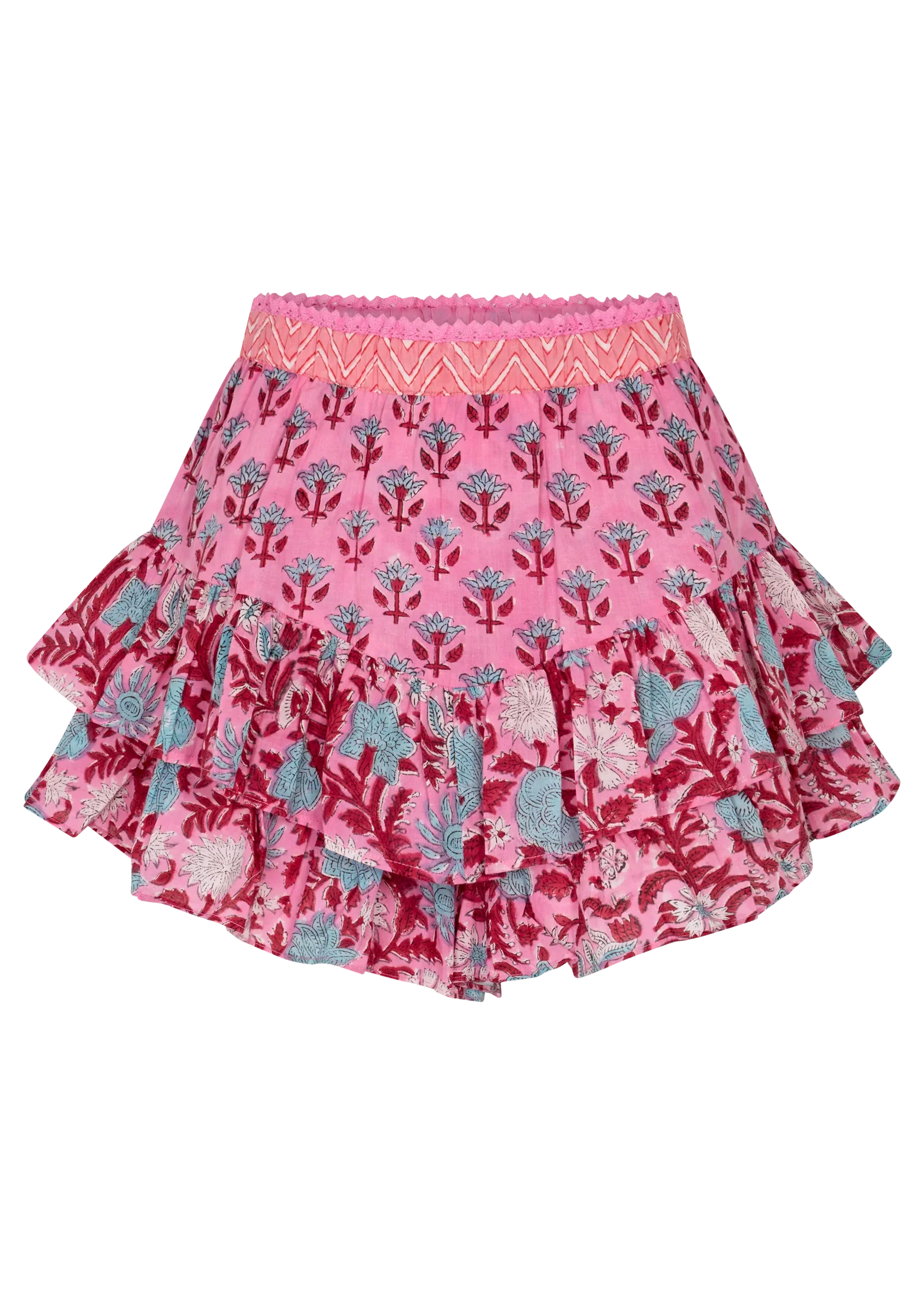 Kamala Block Print Fae Frill Skort - Image 2