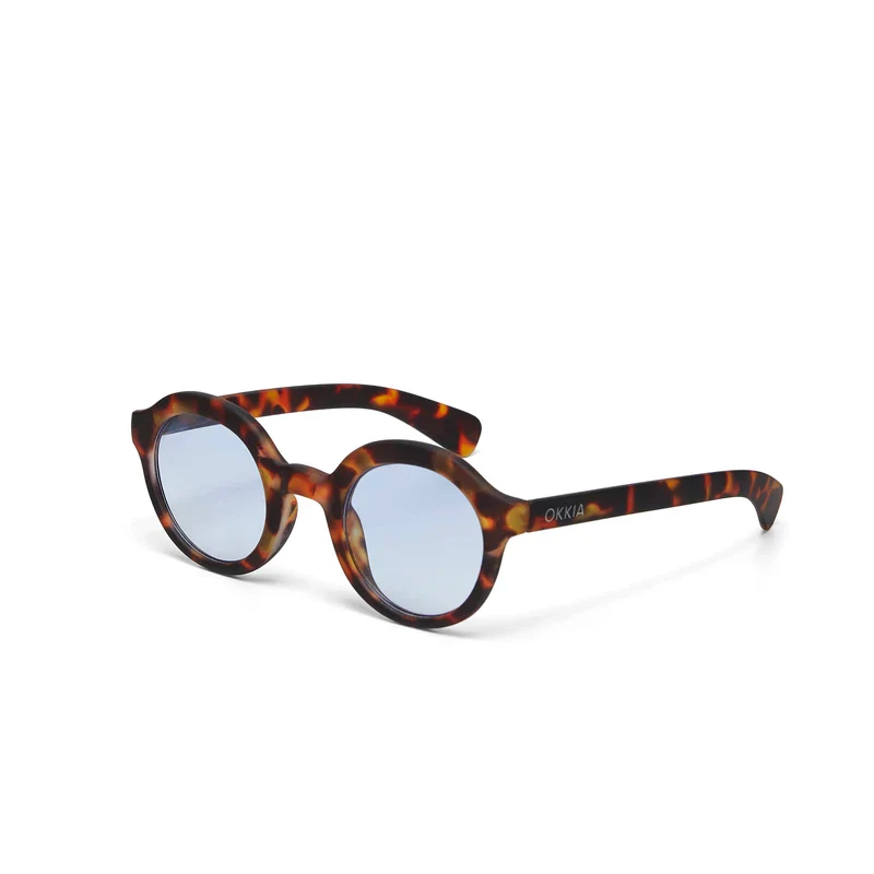 Lauro Round - Classic Havana/Blue Lenses - Image 3