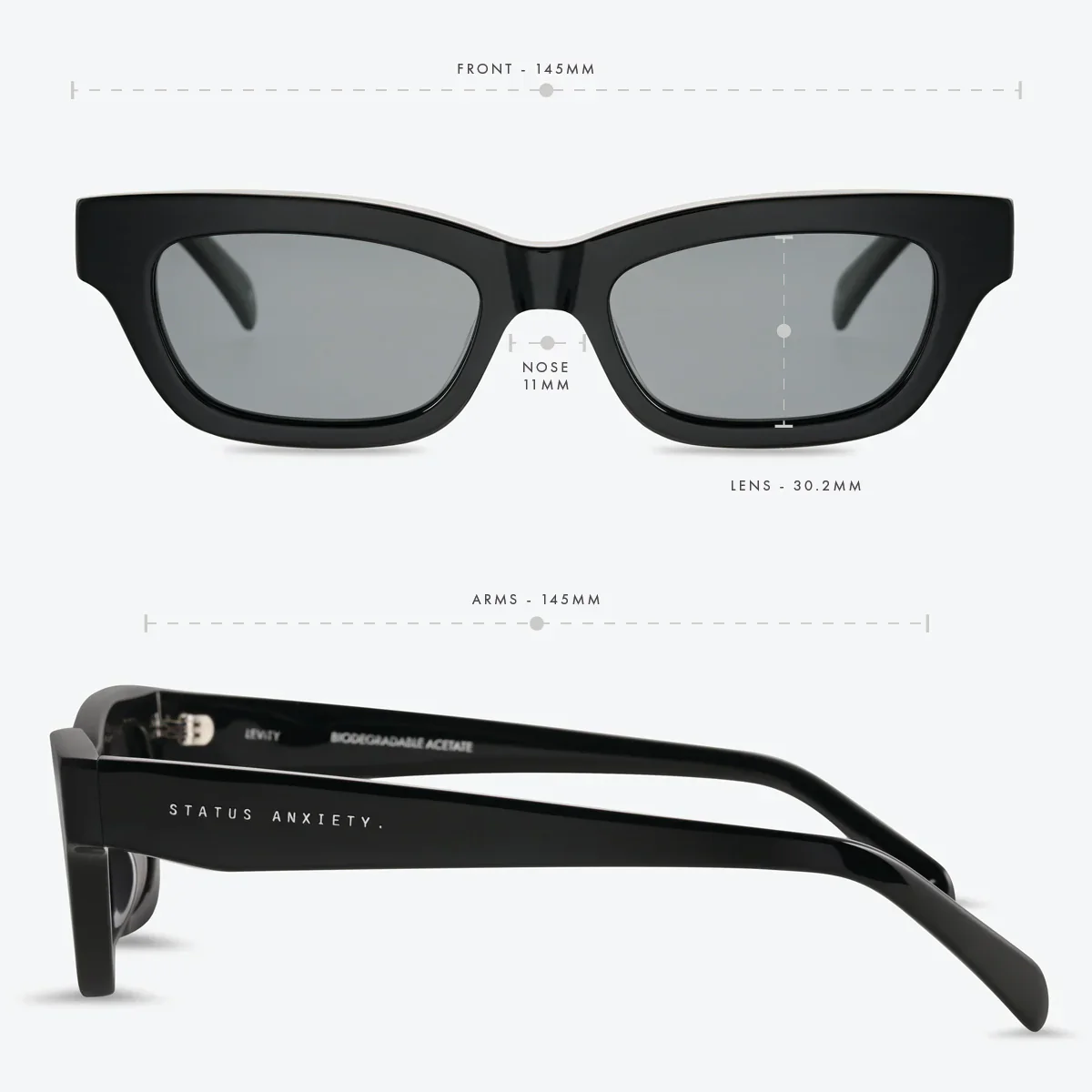 Levity Sunglasses - Black - Image 3