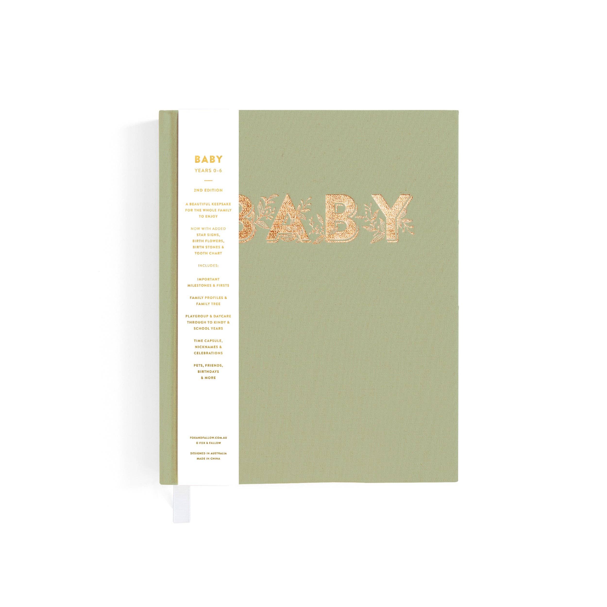 Mini Baby Book Sage - Image 4