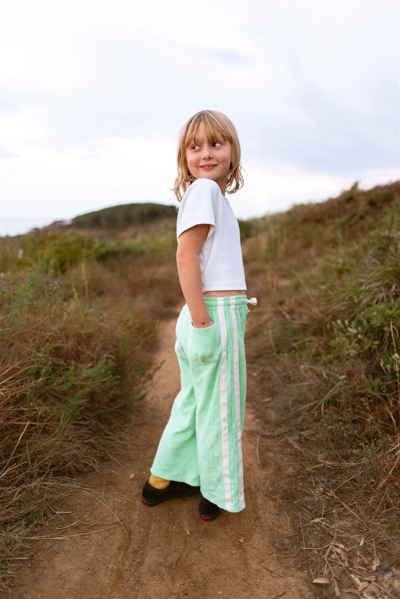 Mini Terry Pant - Mint - Image 2