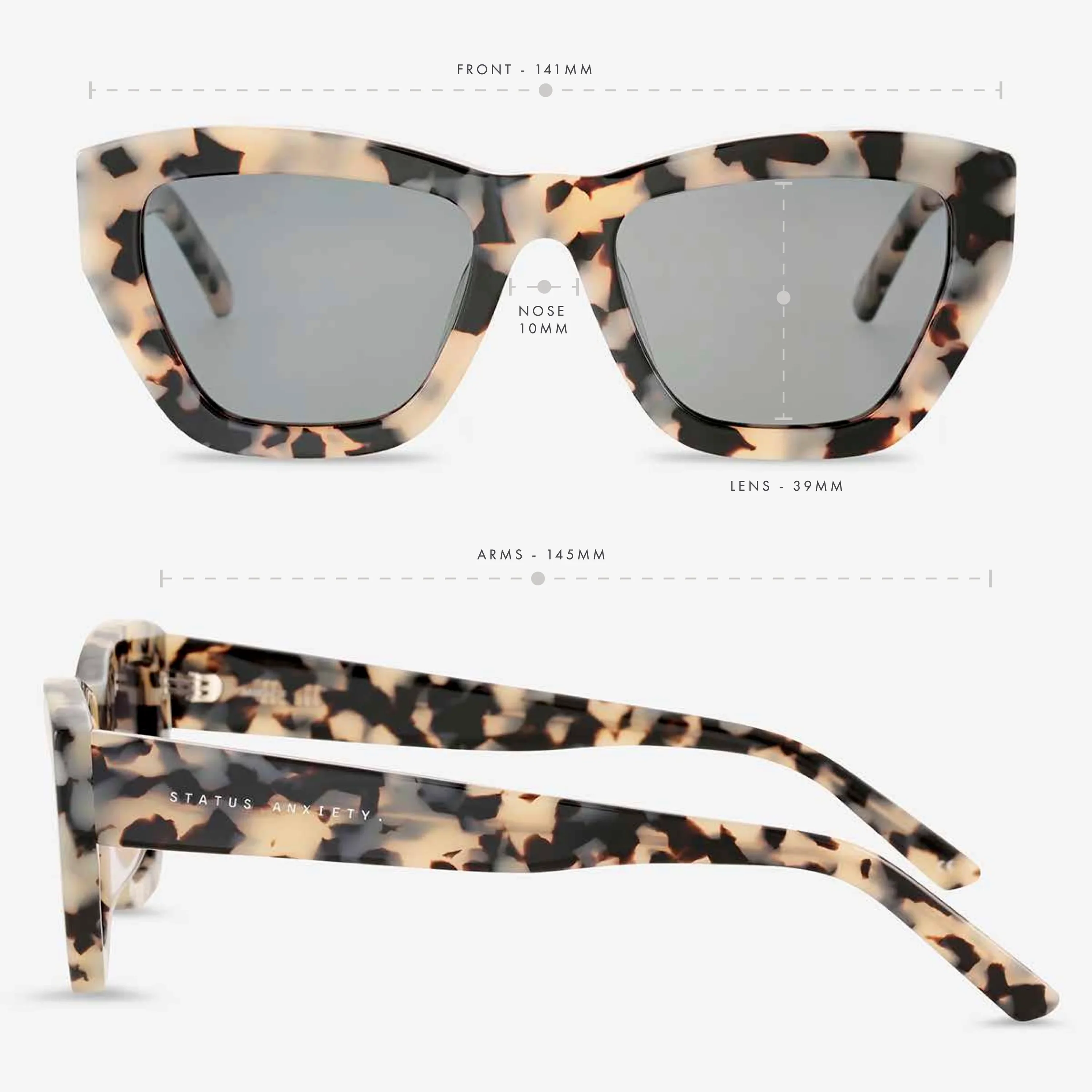 Mirage Sunglasses - White Tort - Image 3