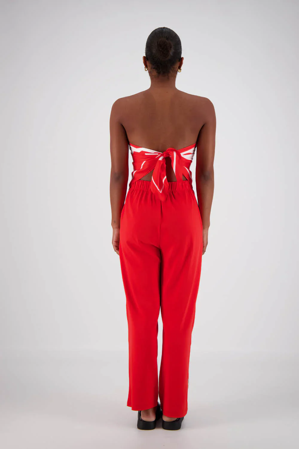 Miro Silk Scarf - Red - Image 2