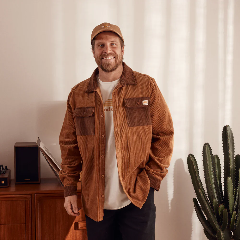 Rad Dad Organic Corduroy Spliced Shirt - Image 4
