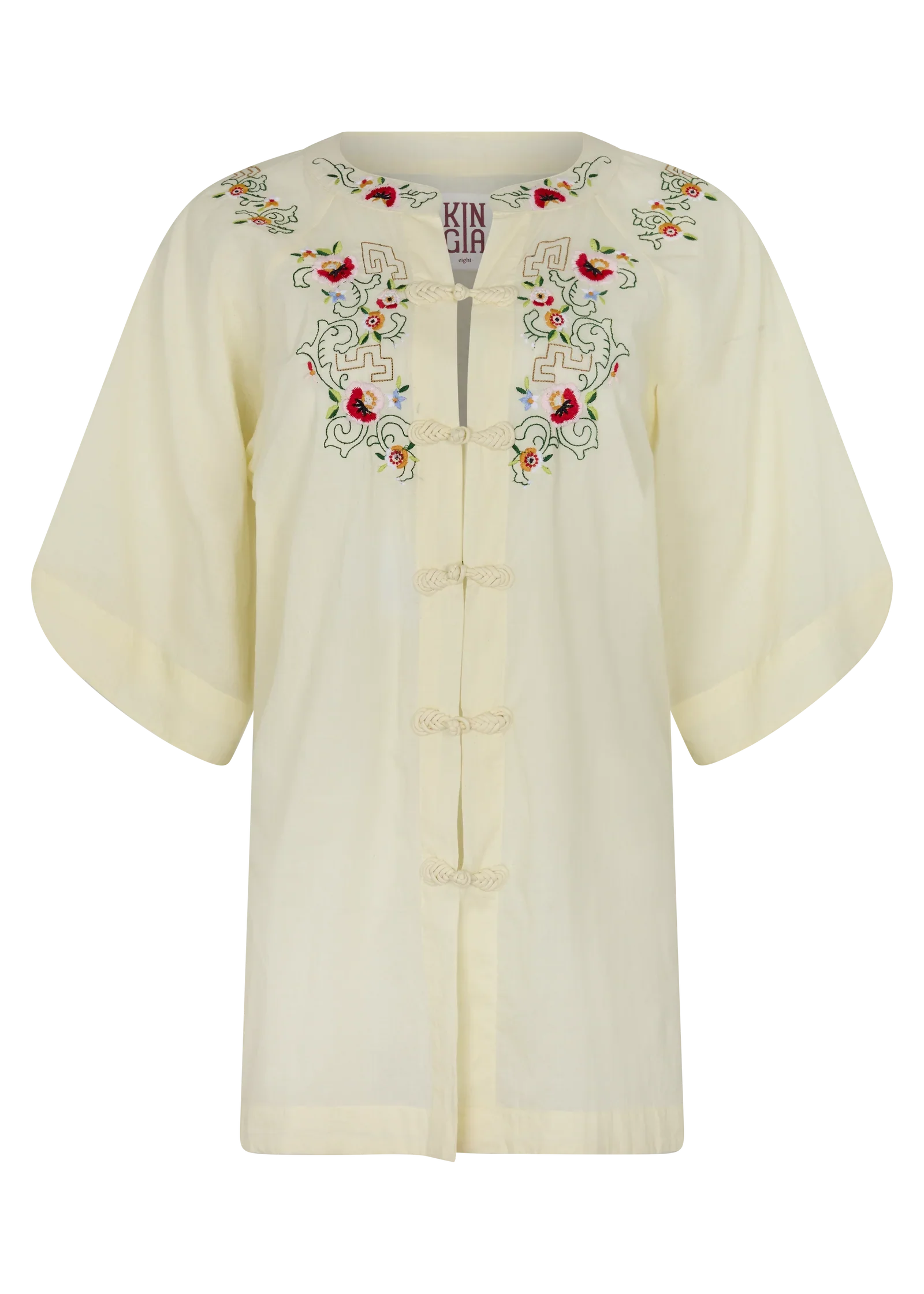 Reka Embroidered Berry Shirt - Image 2