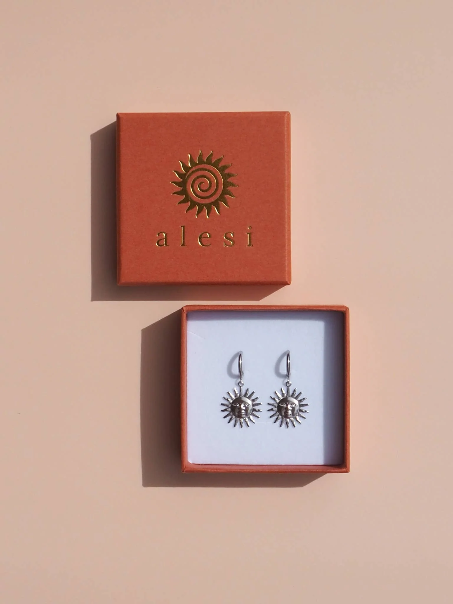 Silver Sun Earrings - Image 2