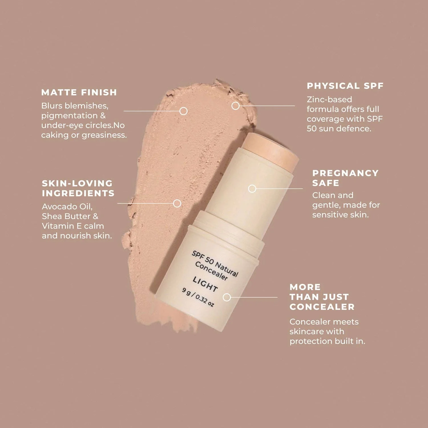 SPF 50 Natural Concealer: Light - Image 21