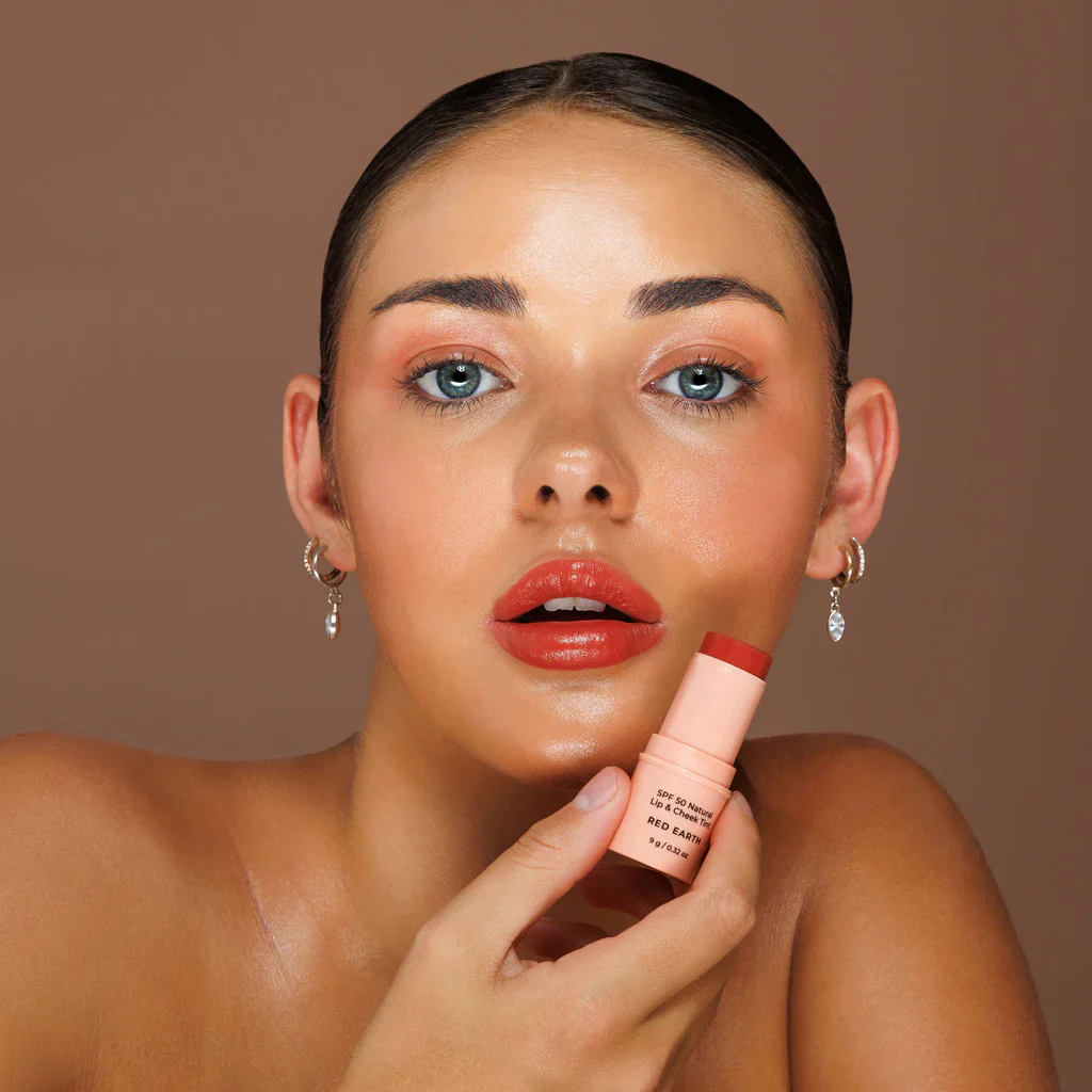 SPF 50 Natural Lip & Cheek Tint - Red Earth - Image 3