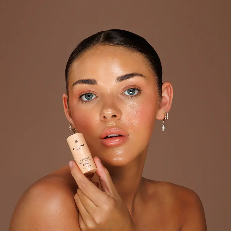 SPF 50 Natural Lip & Cheek Tint: Rose - Image 18