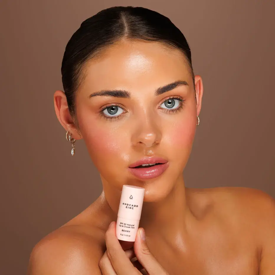 SPF 50 Natural Lip & Cheek Tint: Rose - Image 23