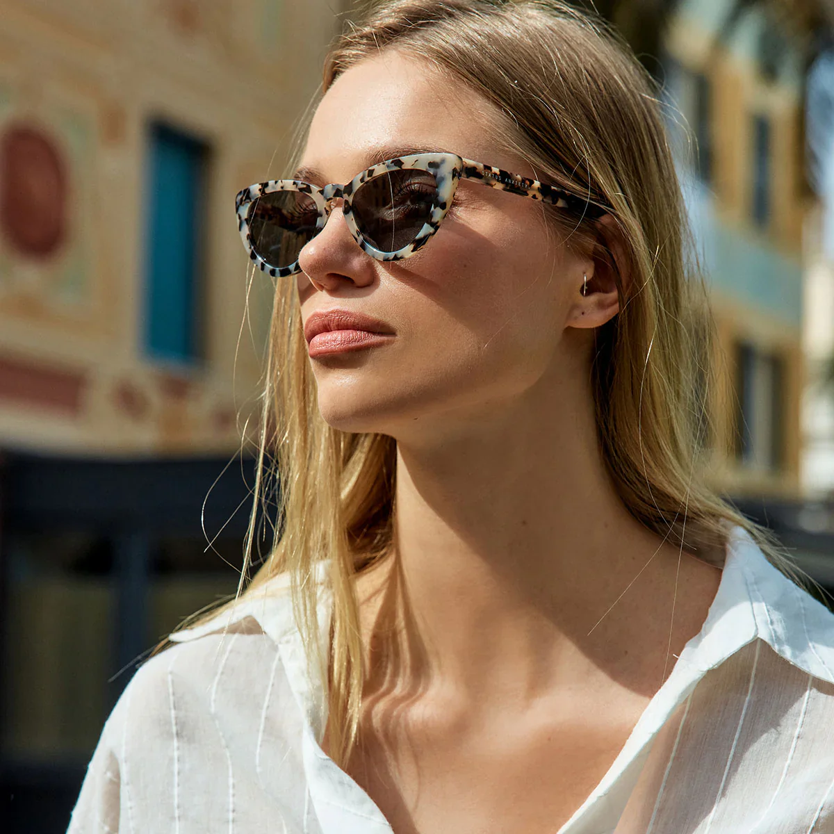 Villain Sunglasses - White Tort - Image 5